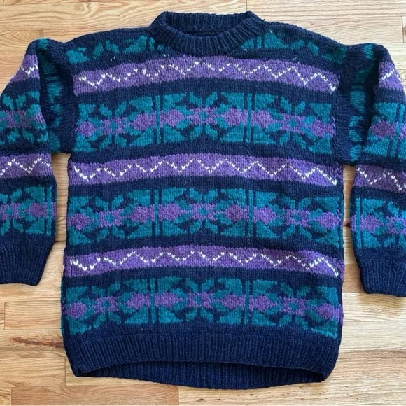 Vintage 90’s Amos & Andes Wool Sweater - Picture 2 of 4
